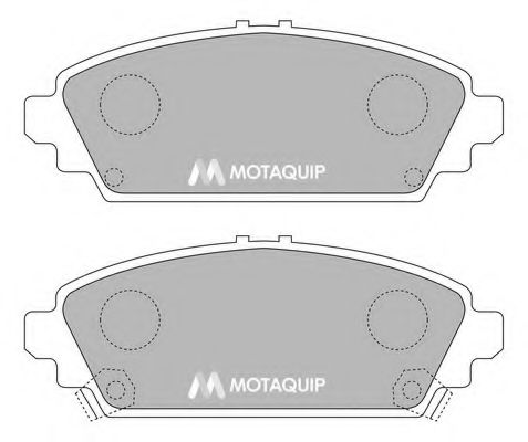 Комплект тормозных колодок, дисковый тормоз MOTAQUIP LVXL1187