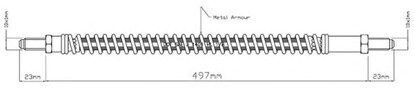 Тормозной шланг MOTAQUIP VBJ109