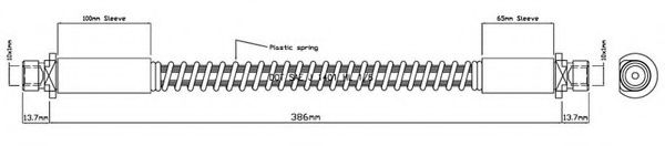 Тормозной шланг MOTAQUIP VBJ213
