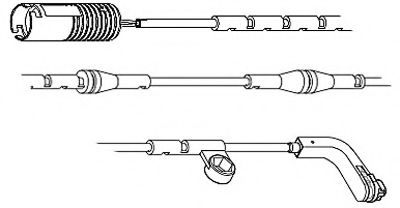 Сигнализатор, износ тормозных колодок CARRAB BRAKE PARTS 8222
