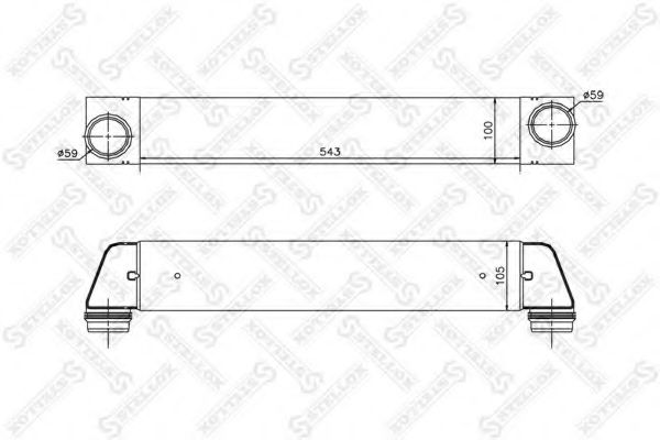 Интеркулер STELLOX 10-40040-SX