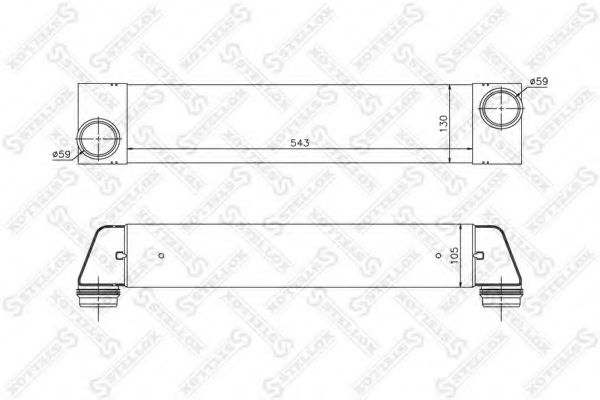 Интеркулер STELLOX 10-40041-SX