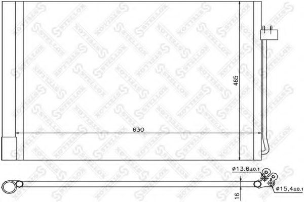 Конденсатор, кондиционер STELLOX 10-45078-SX