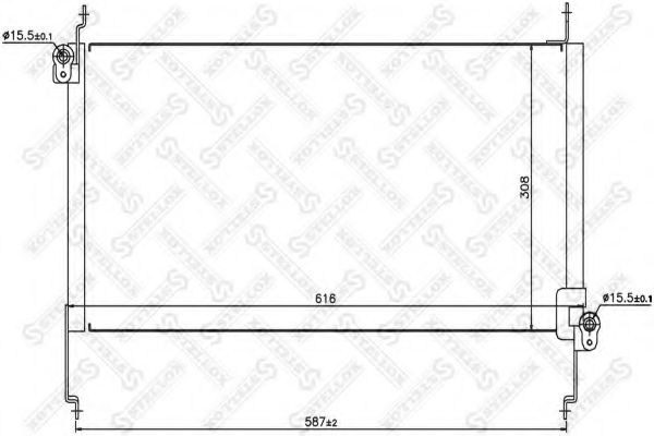 Конденсатор, кондиционер STELLOX 10-45418-SX