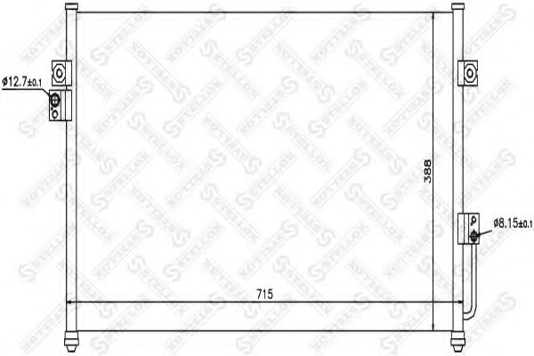 Конденсатор, кондиционер STELLOX 10-45435-SX