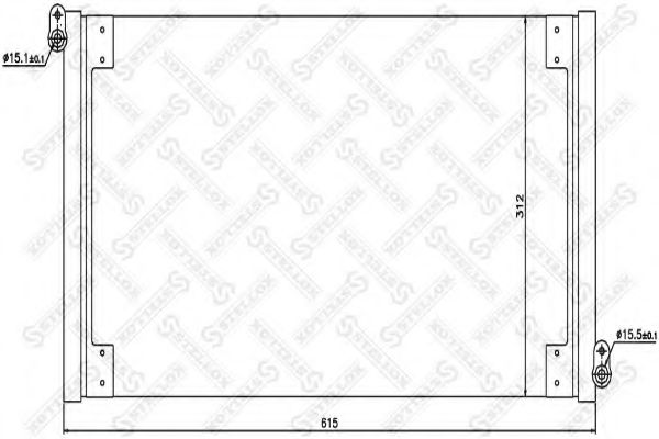 Конденсатор, кондиционер DENSO 8846042011