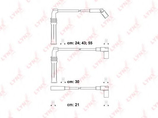 Комплект проводов зажигания LYNXauto SPC6119
