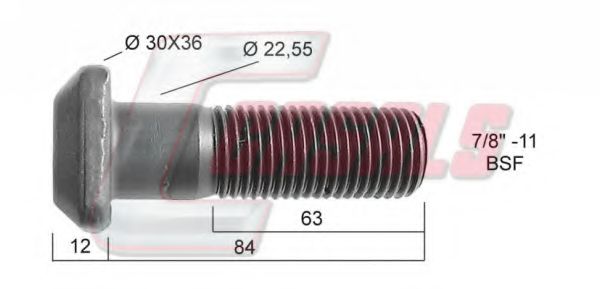 Болт крепления колеса CASALS 21293