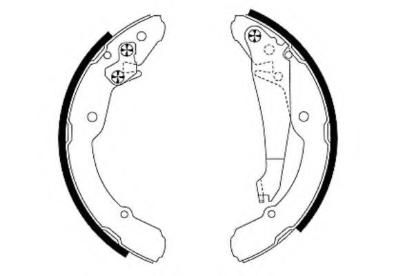 Комплект тормозных колодок HELLA PAGID 8DB 355 001-691