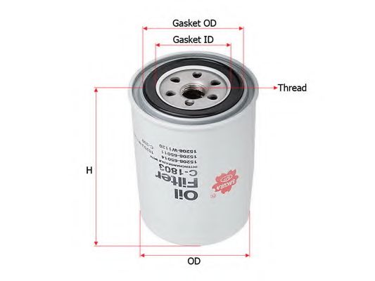 Масляный фильтр SAKURA  Automotive C-1803