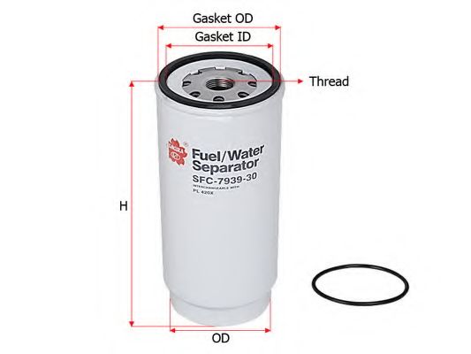 Топливный фильтр SAKURA  Automotive SFC-7939-30
