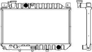 Радиатор, охлаждение двигателя SAKURA  Automotive 1161-0204