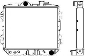 Радиатор, охлаждение двигателя SAKURA  Automotive 1221-0201