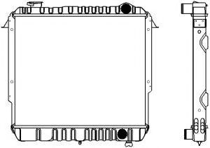 Радиатор, охлаждение двигателя SAKURA  Automotive 1231-0211