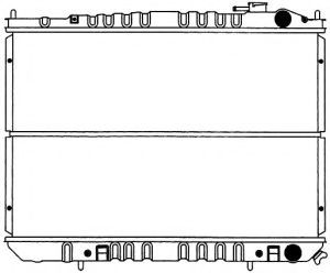 Радиатор, охлаждение двигателя SAKURA  Automotive 1251-0204