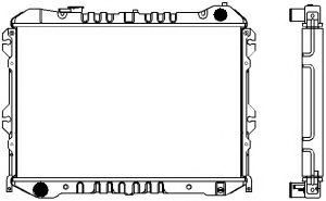 Радиатор, охлаждение двигателя SAKURA  Automotive 1301-0204