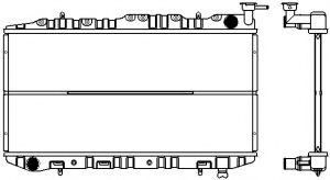 Радиатор, охлаждение двигателя SAKURA  Automotive 1340-0103