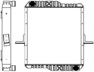 Радиатор, охлаждение двигателя SAKURA  Automotive 1341-0305