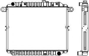 Радиатор, охлаждение двигателя SAKURA  Automotive 1461-0341