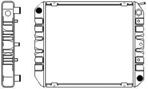 Радиатор, охлаждение двигателя SAKURA  Automotive 1481-0202