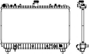 Радиатор, охлаждение двигателя SAKURA  Automotive 3081-8501