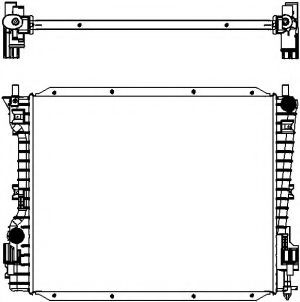 Радиатор, охлаждение двигателя SAKURA  Automotive 3161-1029
