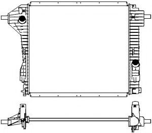 Радиатор, охлаждение двигателя SAKURA  Automotive 3161-1033W
