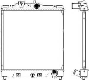 Радиатор, охлаждение двигателя SAKURA  Automotive 3211-1011
