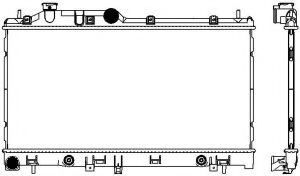 Радиатор, охлаждение двигателя SAKURA  Automotive 3421-1022
