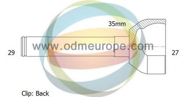 Шарнирный комплект, приводной вал ODM-MULTIPARTS 12-060145