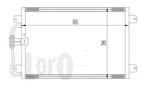 Конденсатор, кондиционер LORO 042-016-0007