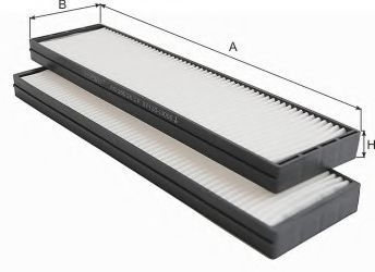 Фильтр, воздух во внутренном пространстве GOODWILL AG 365 2K CF