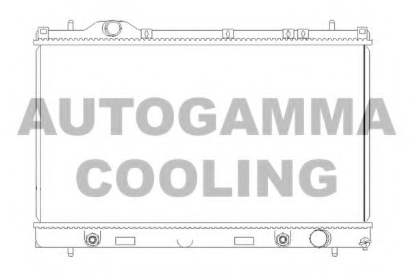 Радиатор, охлаждение двигателя AUTOGAMMA 103824