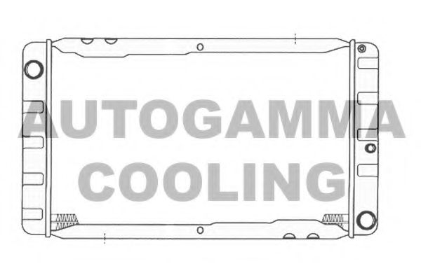Радиатор, охлаждение двигателя AUTOGAMMA 104199
