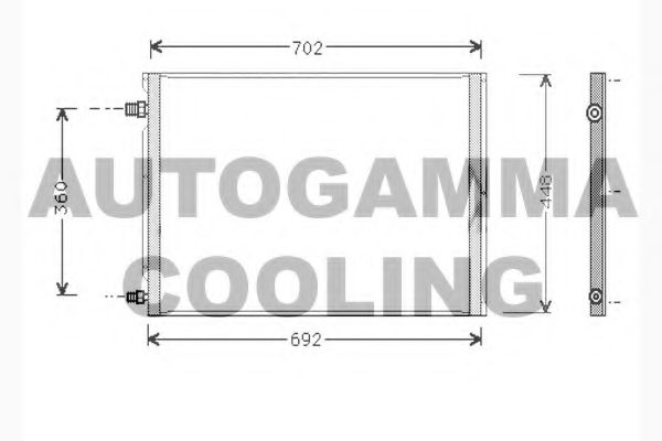 Конденсатор, кондиционер AUTOGAMMA 104305