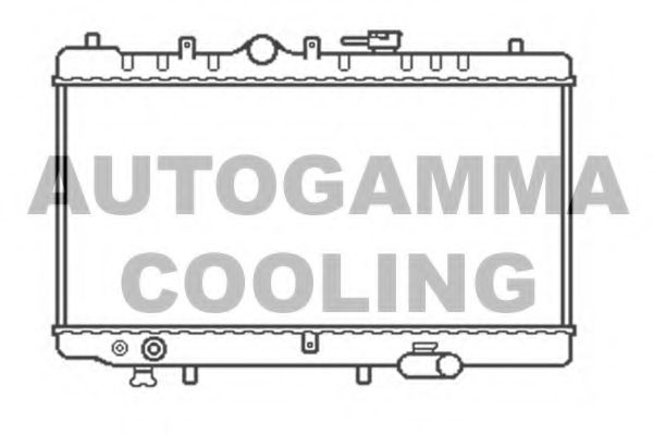 Радиатор, охлаждение двигателя AUTOGAMMA 104672