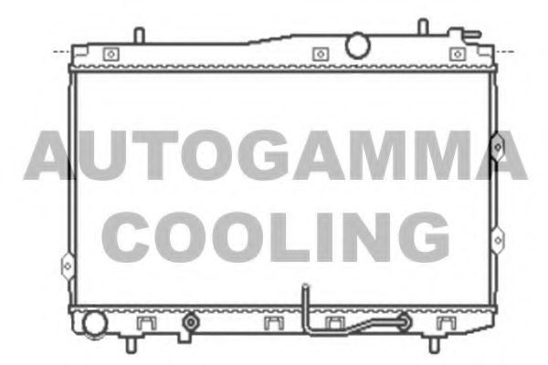 Радиатор, охлаждение двигателя AUTOGAMMA 104768