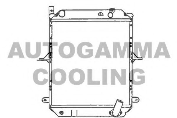 Радиатор, охлаждение двигателя AUTOGAMMA 105287