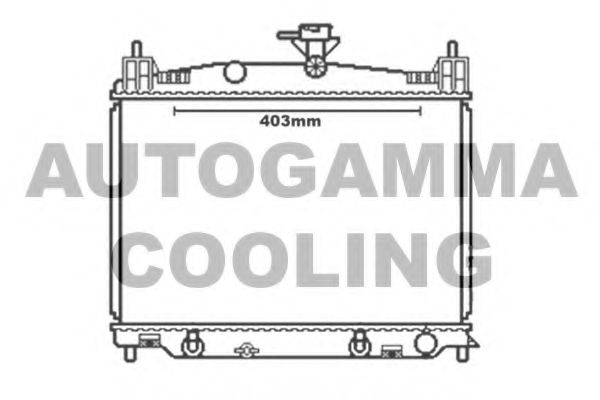 Радиатор, охлаждение двигателя NRF 53750
