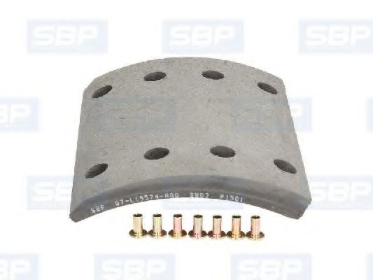 Комплект тормозных башмаков, барабанные тормоза SBP 07-L19574-N00
