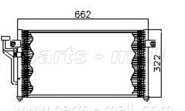 Конденсатор, кондиционер PARTS-MALL PXNCG-010
