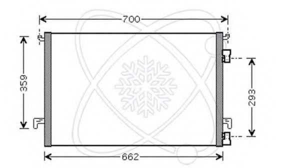 Конденсатор, кондиционер ELECTRO AUTO 30O0039
