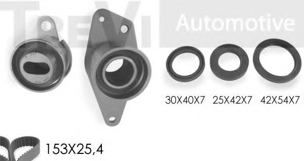 Комплект ремня ГРМ TREVI AUTOMOTIVE KD1010S1