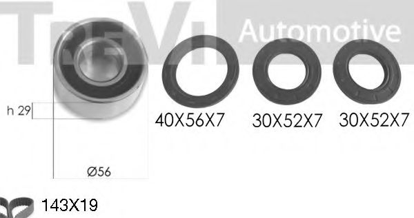 Комплект ремня ГРМ TREVI AUTOMOTIVE KD1437S