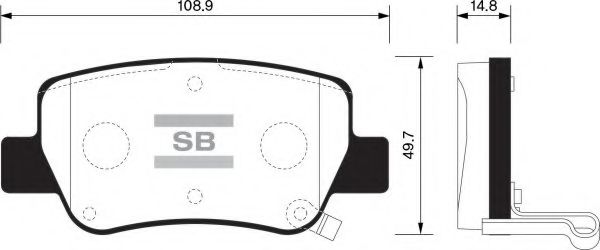 Комплект тормозных колодок, дисковый тормоз FI.BA FBP1578
