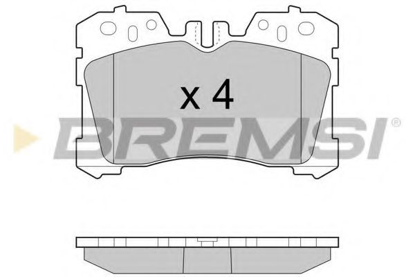 Комплект тормозных колодок, дисковый тормоз BREMSI BP3462