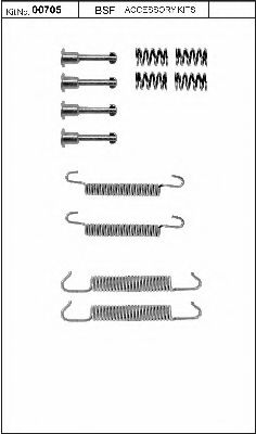 Комплектующие, стояночная тормозная система BSF 00705