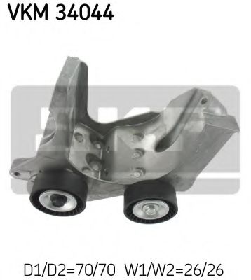 Натяжной ролик, поликлиновой  ремень SKF VKM 34044