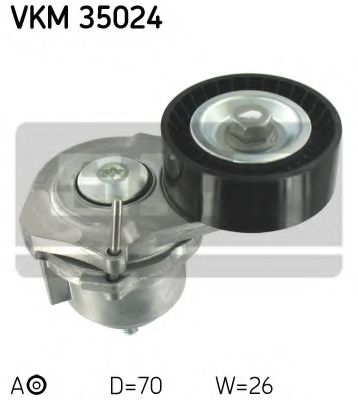 Натяжной ролик, поликлиновой  ремень SKF VKM 35024