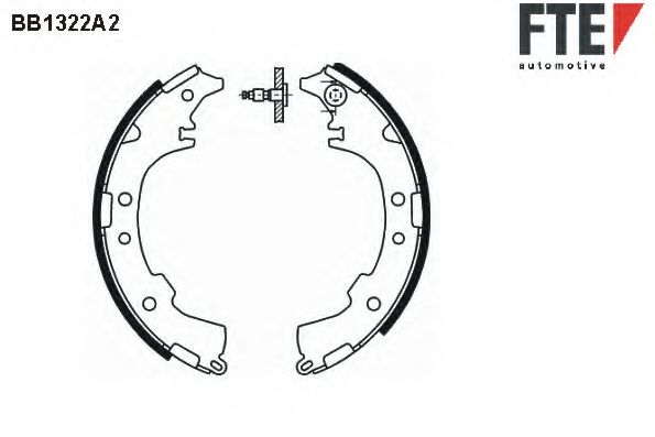 Комплект тормозных колодок FTE BB1322A2